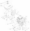 Rasenmäher für Großflächen 30523 - Toro Mid-Size ProLine Mower, Pistol Grip, Gear Drive, 15 hp, 48" Side Discharge Deck (SN: 230000001 - 230005000) (2003) Listas de piezas de repuesto y dibujos ENGINE AND FUEL SYSTEM ASSEMBLY