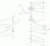 Rasenmäher für Großflächen 30523 - Toro Mid-Size ProLine Mower, Pistol Grip, Gear Drive, 15 hp, 48" Side Discharge Deck (SN: 230000001 - 230005000) (2003) Listas de piezas de repuesto y dibujos SPINDLE ASSEMBLY