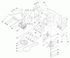Rasenmäher für Großflächen 30523 - Toro Mid-Size ProLine Mower, Pistol Grip, Gear Drive, 15 hp, 48" Side Discharge Deck (SN: 230000001 - 230005000) (2003) Listas de piezas de repuesto y dibujos TRANSMISSION AND DRIVE PULLEY ASSEMBLY