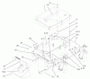 Rasenmäher für Großflächen 30524 - Toro Mid-Size ProLine Mower, Pistol Grip, Hydro Drive, 15 hp, 36" Side Discharge Deck (SN: 220000001 - 220999999) (2002) Listas de piezas de repuesto y dibujos DECK ASSEMBLY