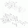 Rasenmäher für Großflächen 30524 - Toro Mid-Size ProLine Mower, Pistol Grip, Hydro Drive, 15 hp, 36" Side Discharge Deck (SN: 220000001 - 220999999) (2002) Listas de piezas de repuesto y dibujos LOWER CONTROL ASSEMBLY