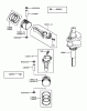 Rasenmäher für Großflächen 30524 - Toro Mid-Size ProLine Mower, Pistol Grip, Hydro Drive, 15 hp, 36" Side Discharge Deck (SN: 220000001 - 220999999) (2002) Listas de piezas de repuesto y dibujos PISTON/CRANKSHAFT ASSEMBLY KAWASAKI FH451V-BS04