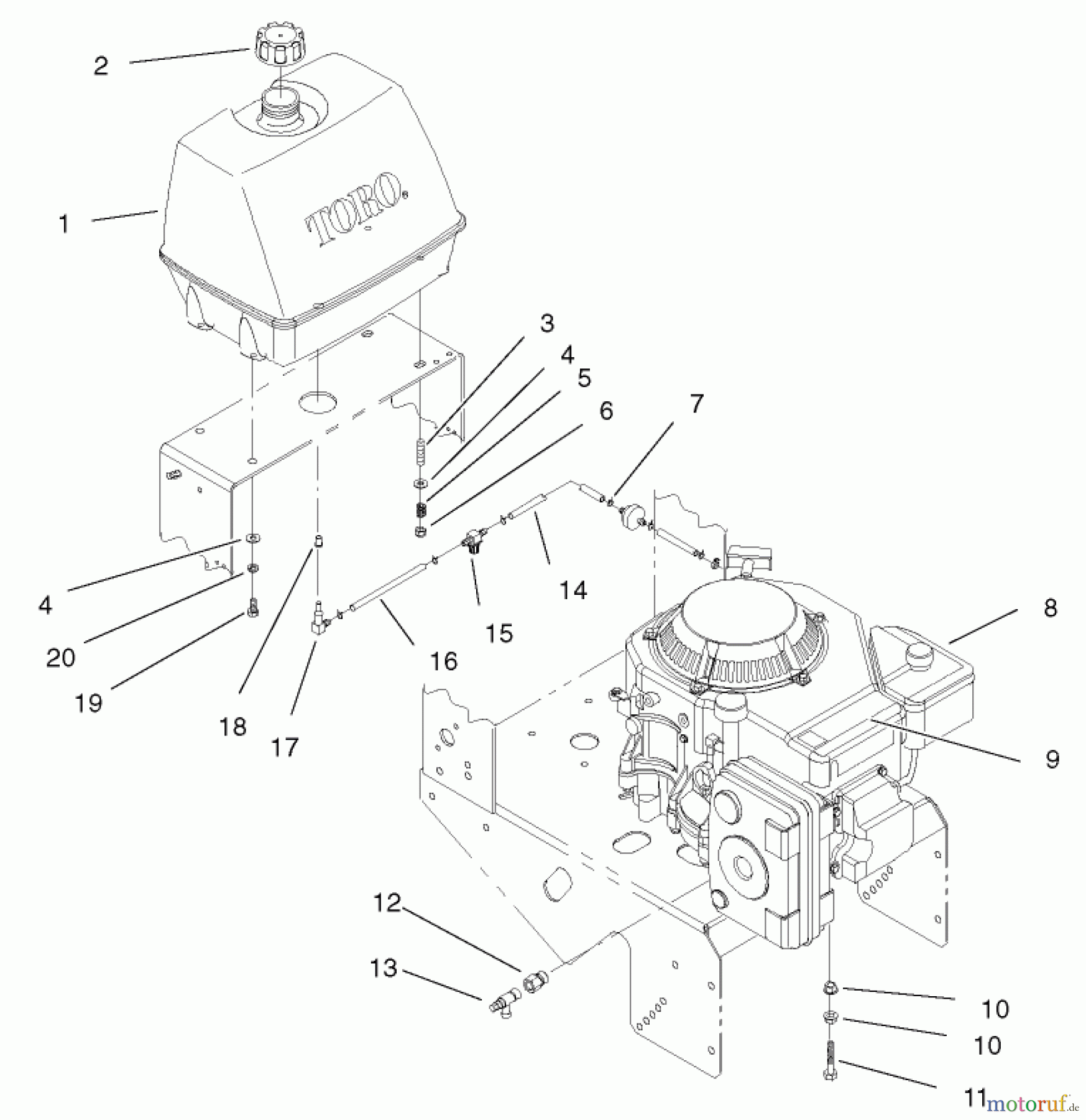  Rasenmäher für Großflächen 30524 - Toro Mid-Size ProLine Mower, Pistol Grip, Hydro Drive, 15 hp, 36