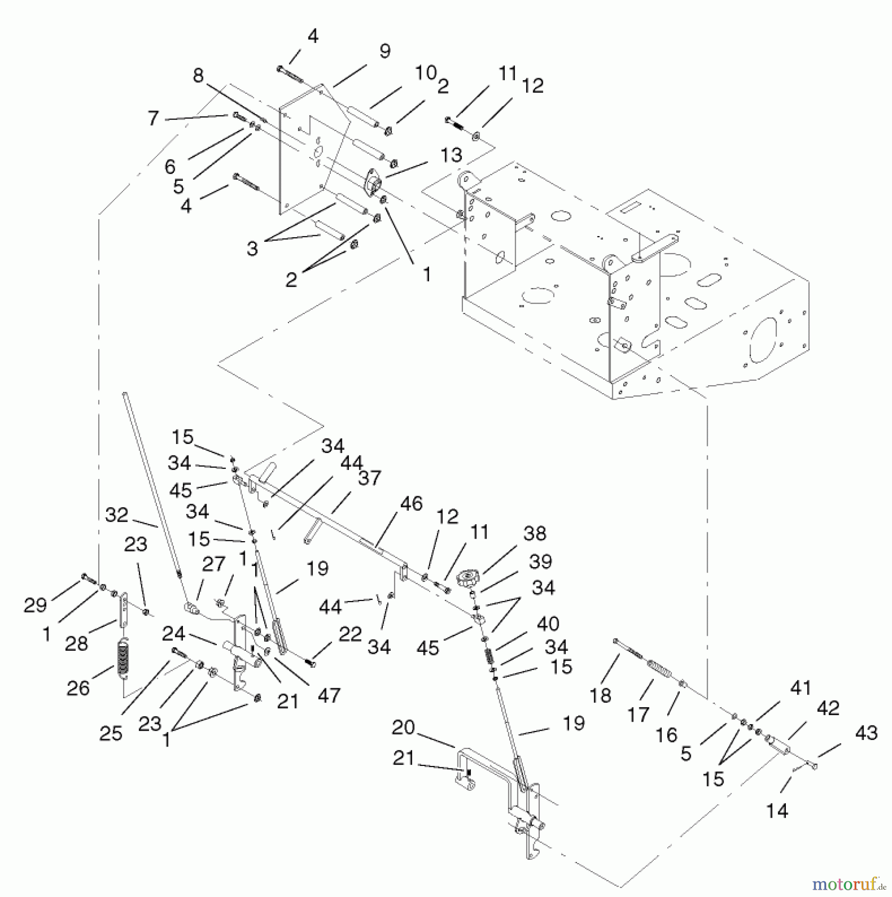  Rasenmäher für Großflächen 30524 - Toro Mid-Size ProLine Mower, Pistol Grip, Hydro Drive, 15 hp, 36