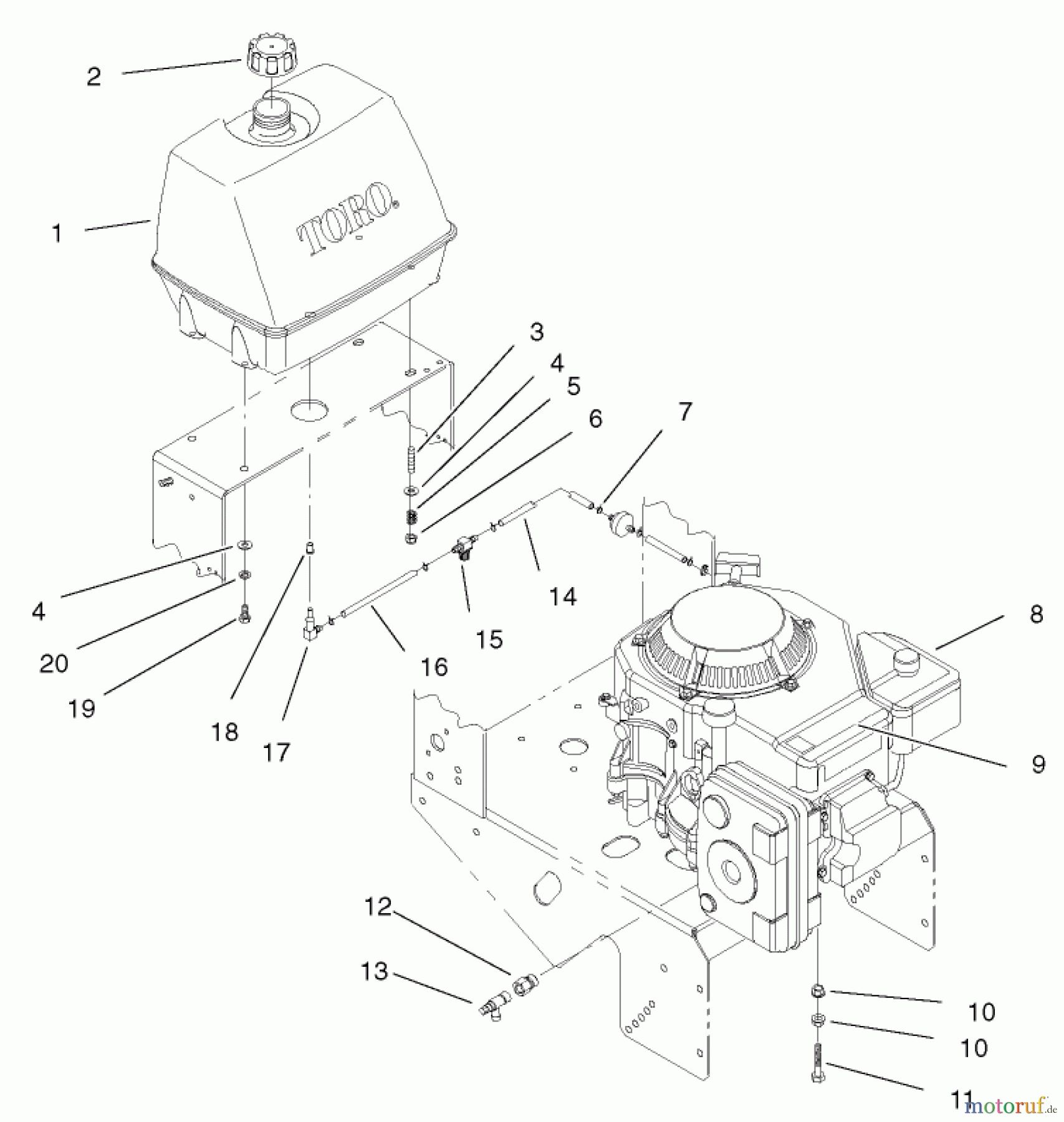  Rasenmäher für Großflächen 30526 - Toro Mid-Size ProLine Mower, Pistol Grip, Hydro Drive, 15 hp, 48