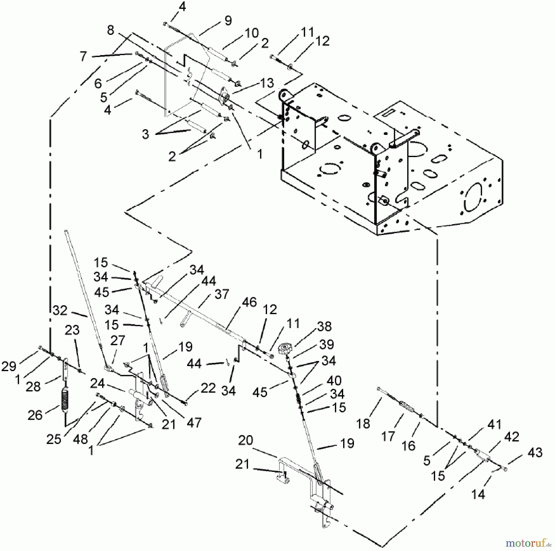  Rasenmäher für Großflächen 30527 - Toro Mid-Size ProLine Mower, Pistol Grip, Hydro Drive, 15 hp, 36