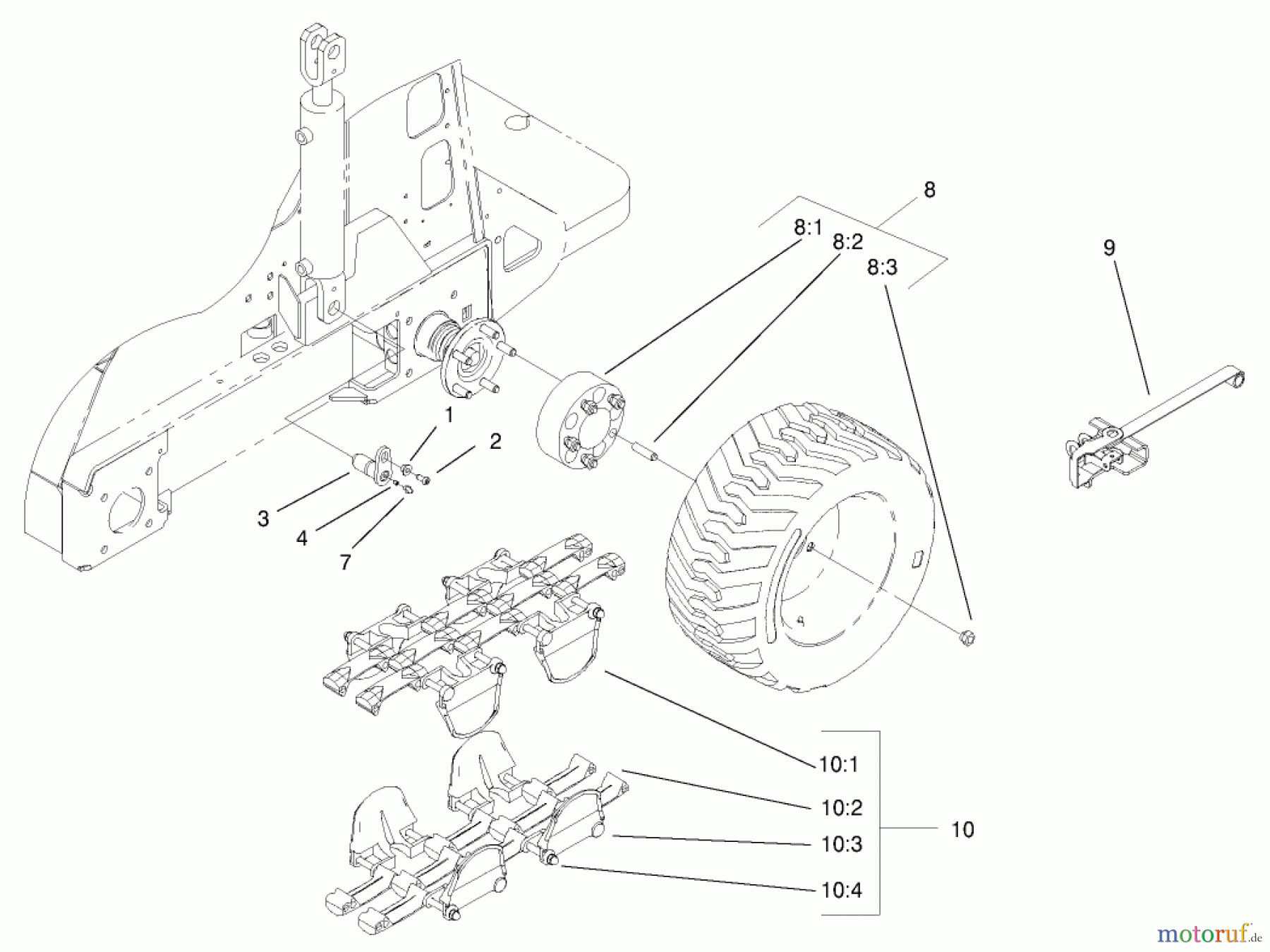  Compact Utility Attachments 22665 - Toro Steel Track Kit, Dingo Compact Utility Loader STEEL TRACK ASSEMBLY