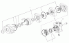 Compact Utility Attachments 22801 - Toro Universal Swivel Auger Head, Dingo and Dingo TX (SN: 200000001 - 200999999) (2000) Listas de piezas de repuesto y dibujos HYDRAULIC MOTOR ASSEMBLY NO. 100-4657
