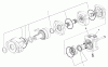 Compact Utility Attachments 22801 - Toro Universal Swivel Auger Head, Dingo and Dingo TX (SN: 210000001 - 210999999) (2001) Listas de piezas de repuesto y dibujos HYDRAULIC MOTOR ASSEMBLY NO. 100-4657