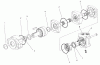 Compact Utility Attachments 22801 - Toro Universal Swivel Auger Head, Dingo and Dingo TX (SN: 990001 - 999999) (1999) Listas de piezas de repuesto y dibujos HYDRAULIC MOTOR ASSEMBLY