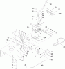 Rasenmäher für Großflächen 30632 - Toro Commercial Walk-Behind Mower, Fixed Deck, Pistol Grip, Gear Drive, 32" Cutting Unit (SN: 310000001 - 310999999) (2010) Listas de piezas de repuesto y dibujos FRAME AND TRANSMISSION ASSEMBLY