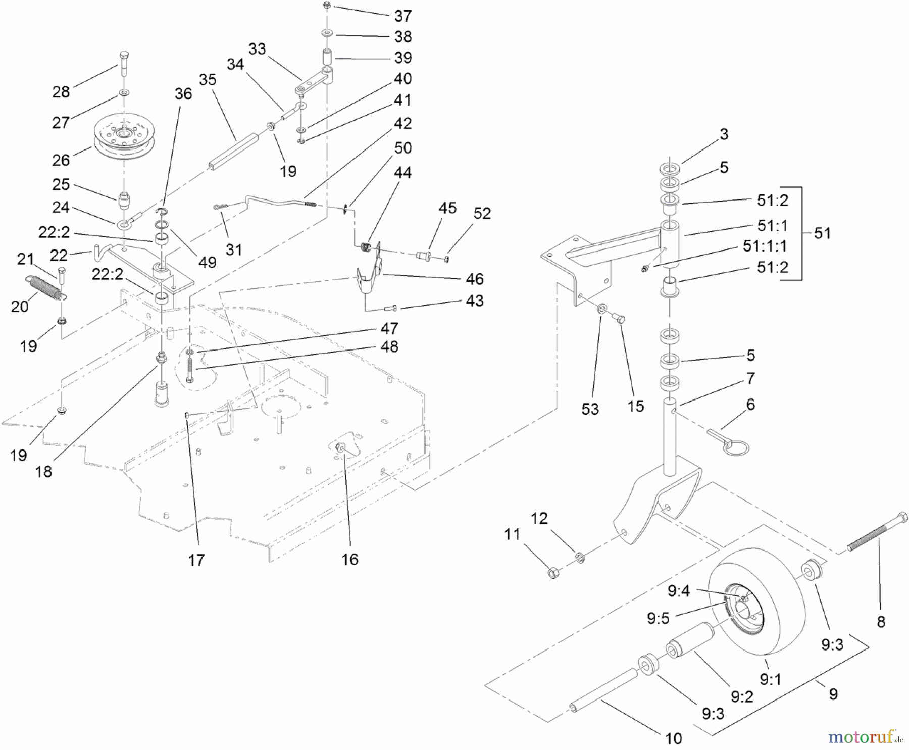  Rasenmäher für Großflächen 30632 - Toro Commercial Walk-Behind Mower, Fixed Deck, Pistol Grip, Gear Drive, 32