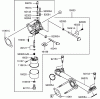Rasenmäher für Großflächen 30692 - Toro Commercial Walk-Behind Mower, Fixed Deck, T-Bar, Gear Drive, 32" Cutting Unit (SN: 260000001 - 260999999) (2006) Listas de piezas de repuesto y dibujos CARBURETOR ASSEMBLY KAWASAKI FH430V-AS25