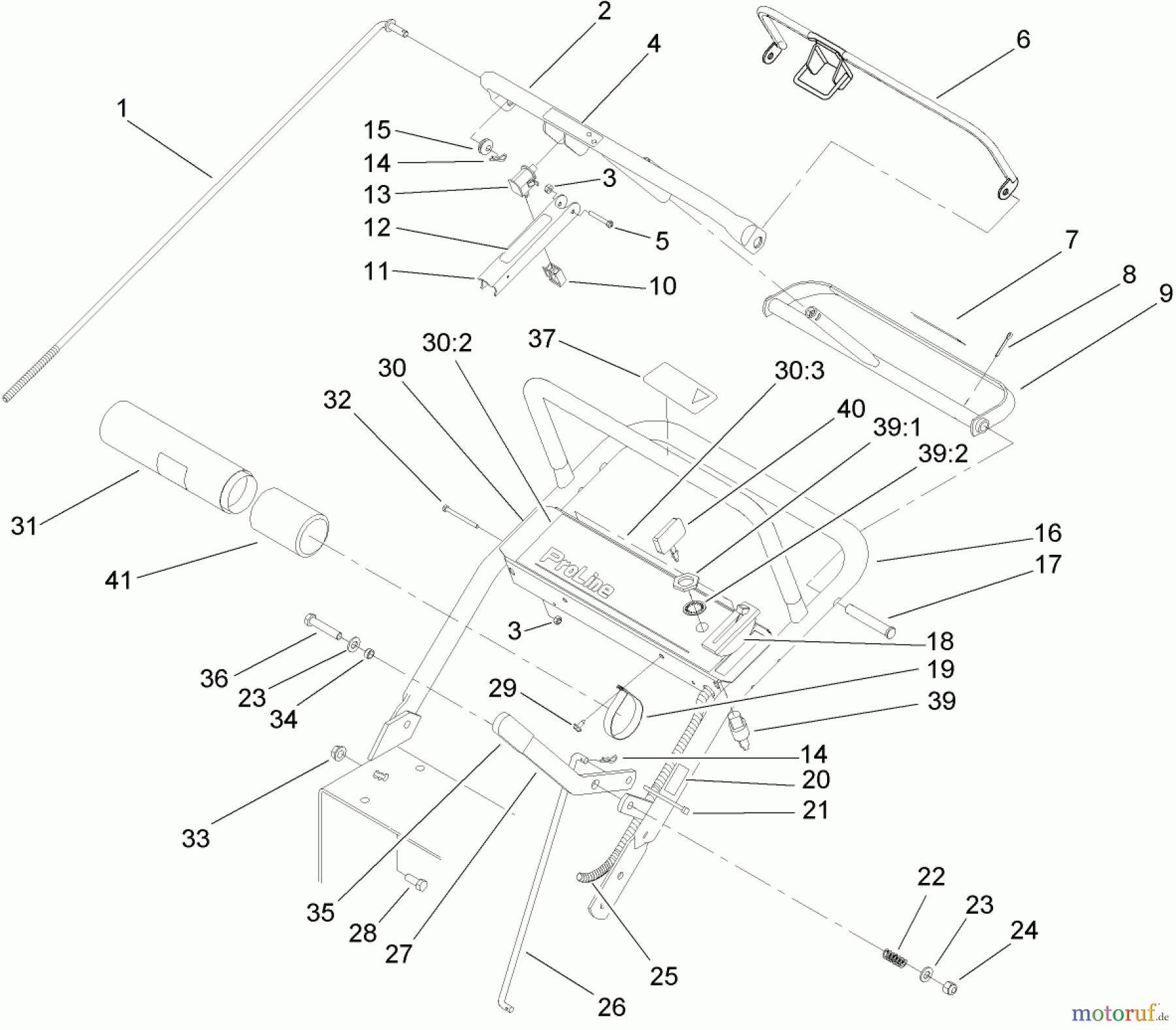  Rasenmäher für Großflächen 30692 - Toro Commercial Walk-Behind Mower, Fixed Deck, T-Bar, Gear Drive, 32