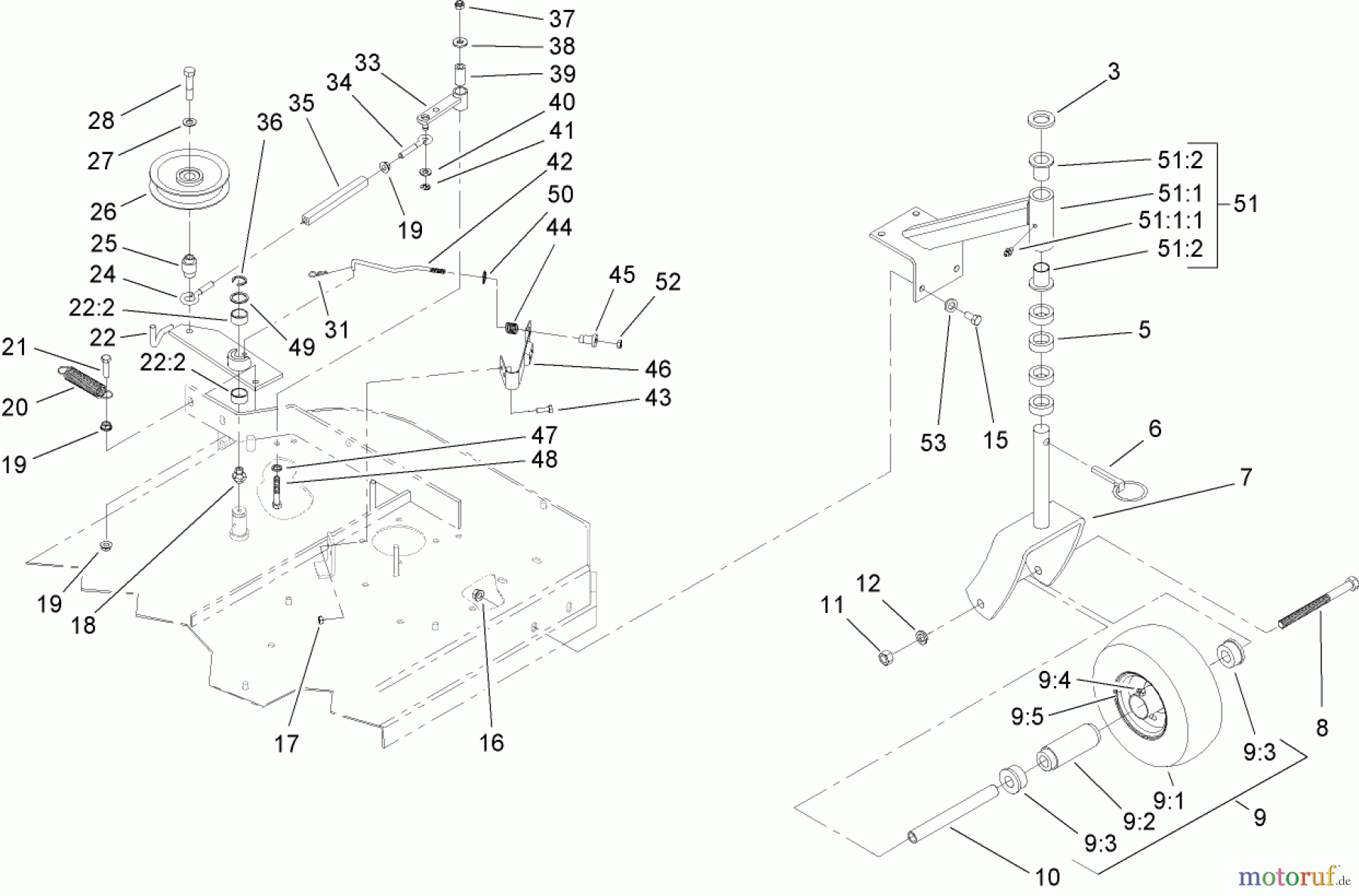  Rasenmäher für Großflächen 30692 - Toro Commercial Walk-Behind Mower, Fixed Deck, T-Bar, Gear Drive, 32