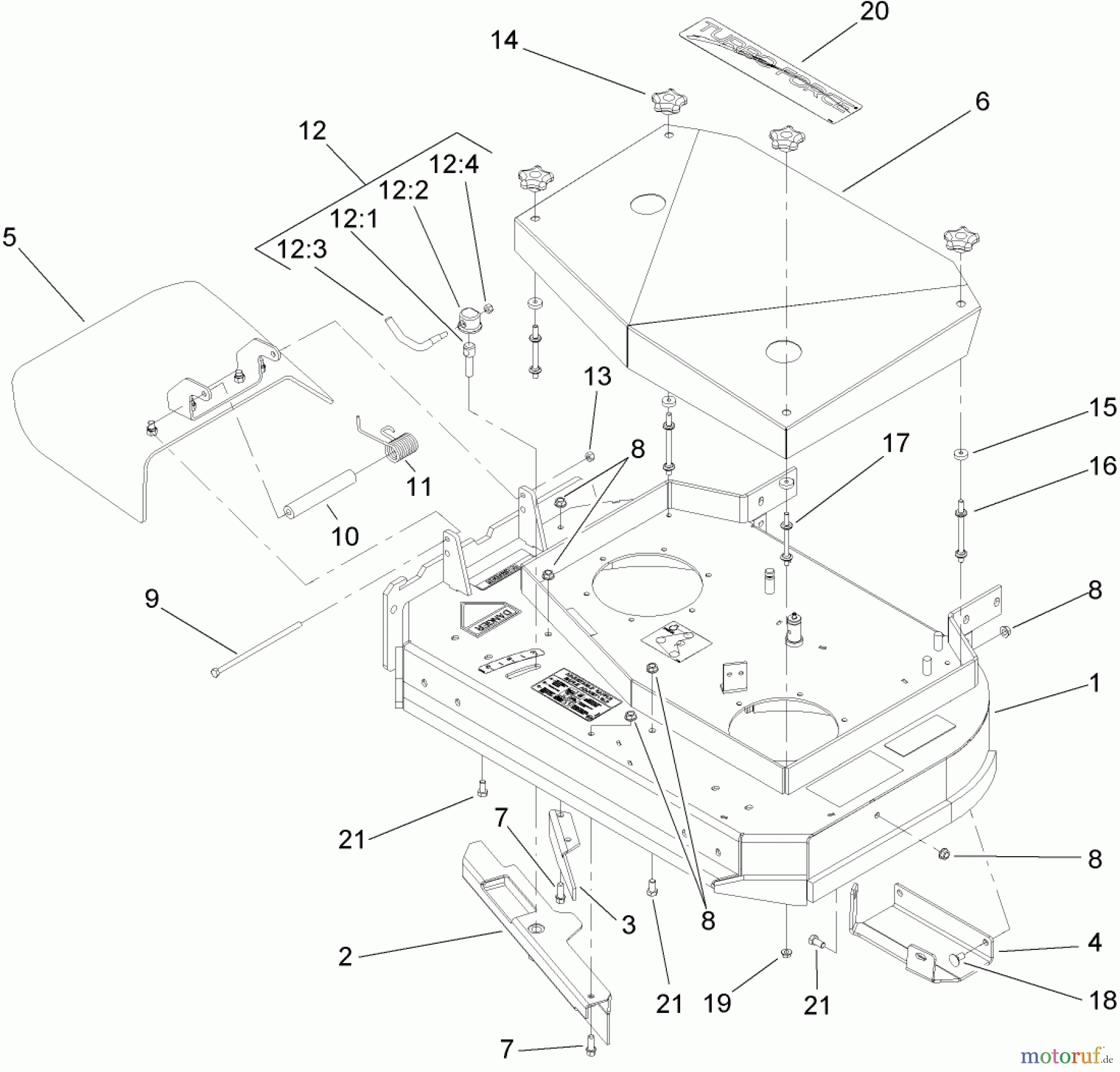  Rasenmäher für Großflächen 30694 - Toro Commercial 36