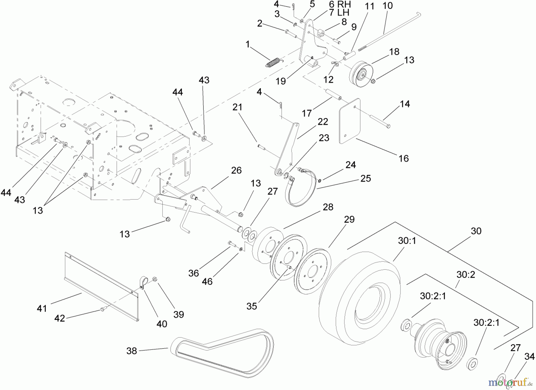  Rasenmäher für Großflächen 30694 - Toro Commercial 36