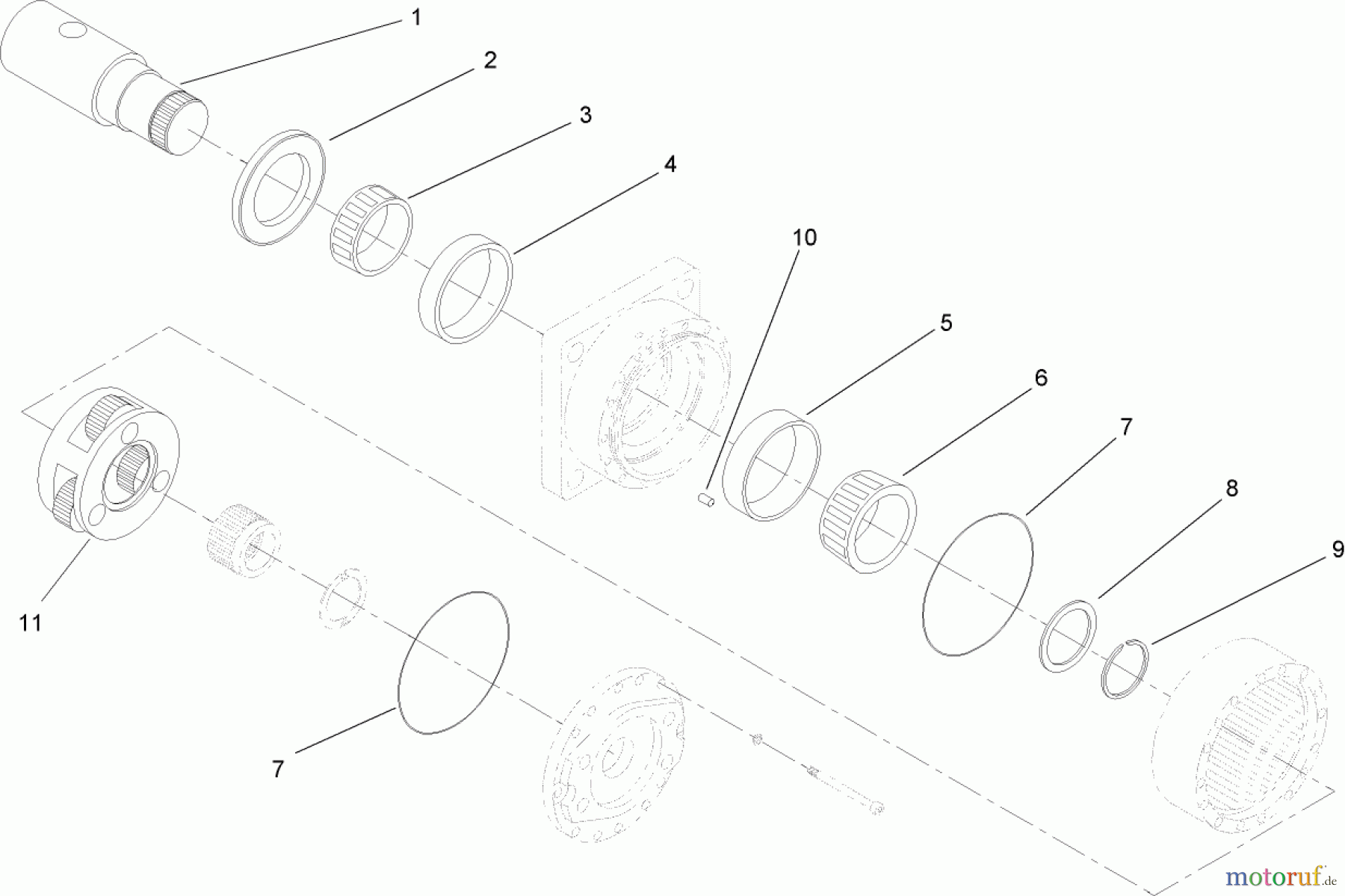  Compact Utility Attachments 22805 - Toro Auger Head, Dingo Compact Utility Loaders (SN: 312000001 - 312999999) (2012) PLANETARY DRIVE ASSEMBLY NO. 107-9352-03