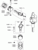 Rasenmäher für Großflächen 39092 - Toro Commercial Walk-Behind Mower, Floating Deck, T-Bar, Gear Drive, 32" Cutting Unit (SN: 280000001 - 280999999) (2008) Listas de piezas de repuesto y dibujos PISTON AND CRANKSHAFT ASSEMBLY KAWASAKI FH430V-AS35