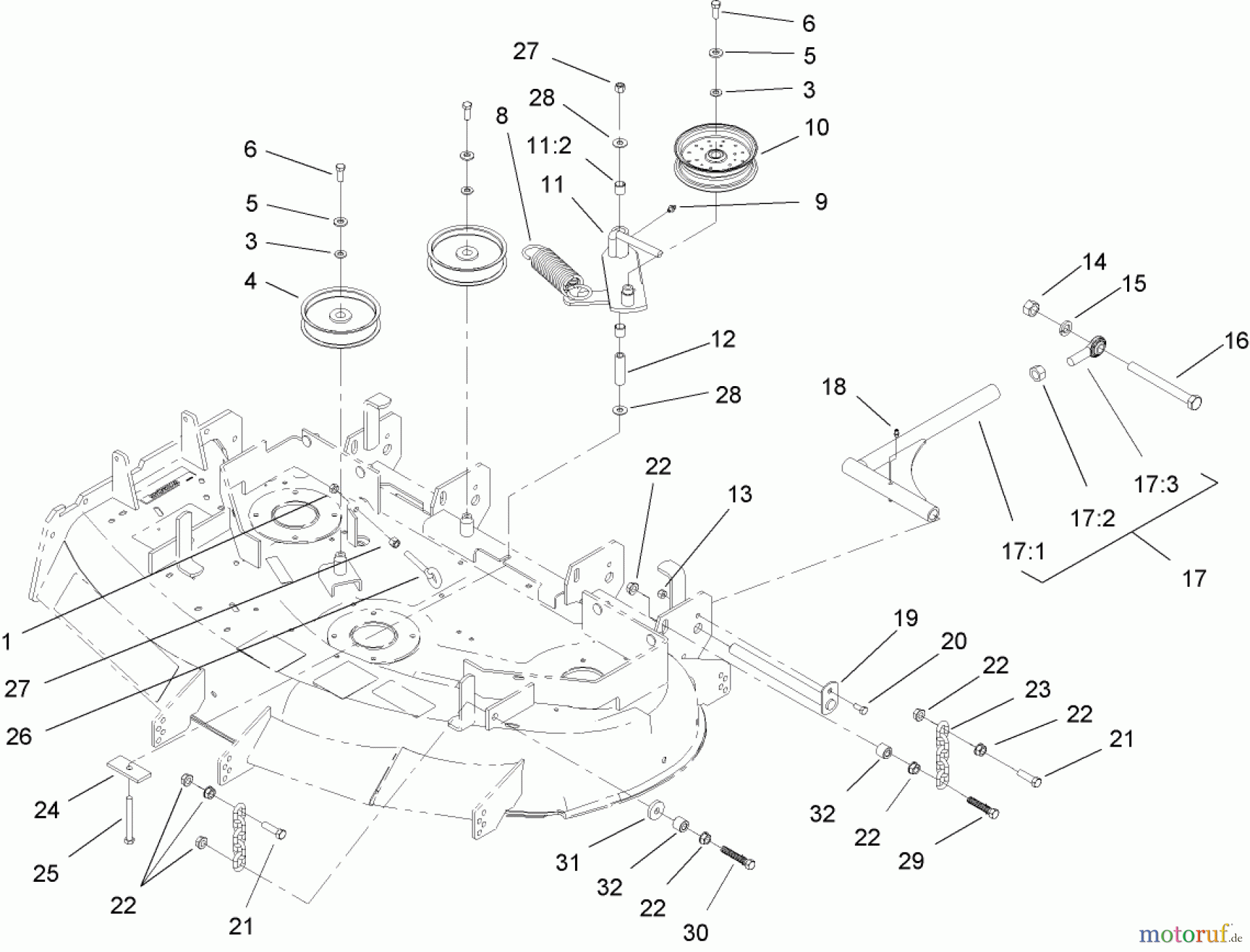  Zerto-Turn Mäher 74161 (Z147) - Toro Z Master Mower, 44