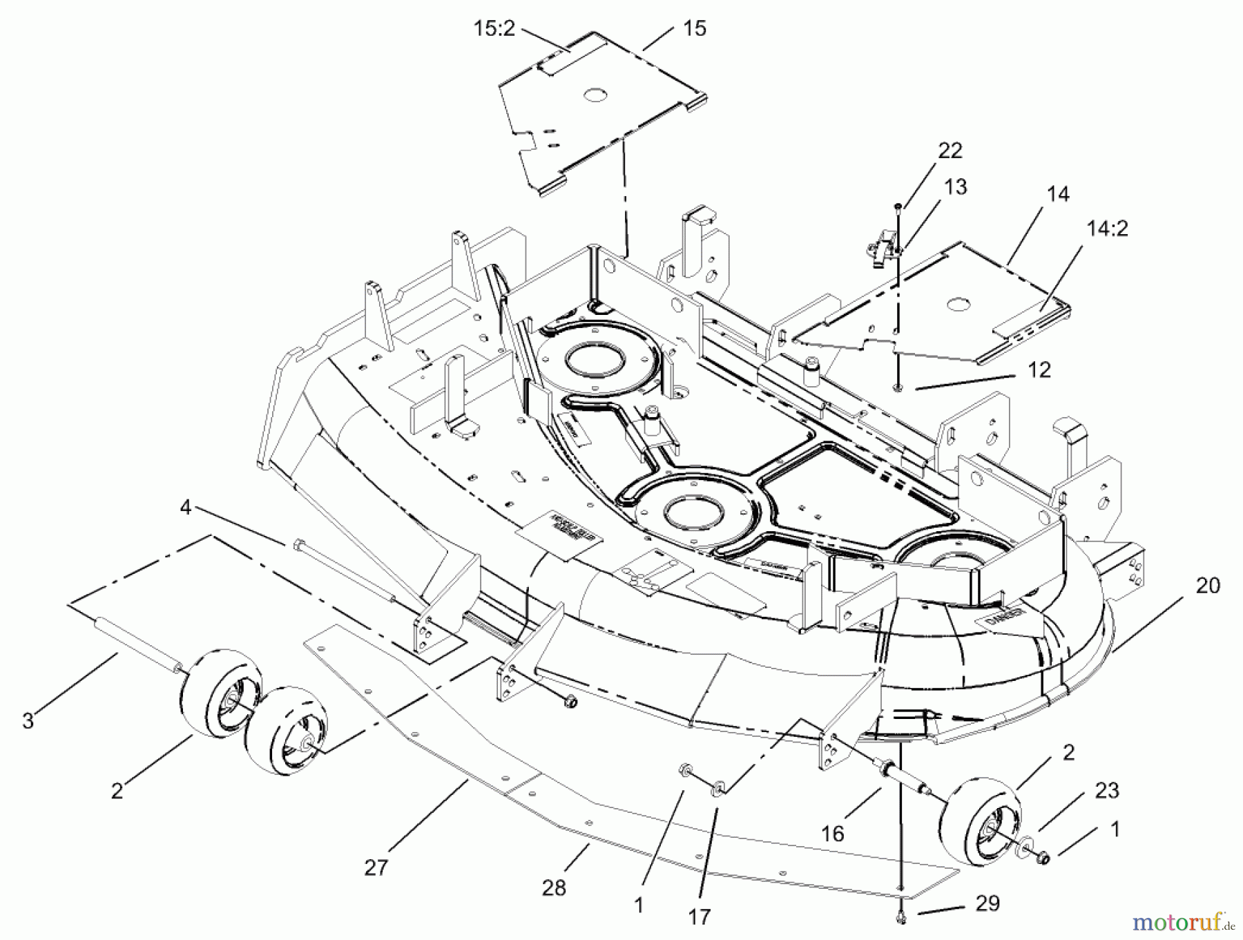  Zerto-Turn Mäher 74162 (Z148) - Toro Z Master Mower, 44