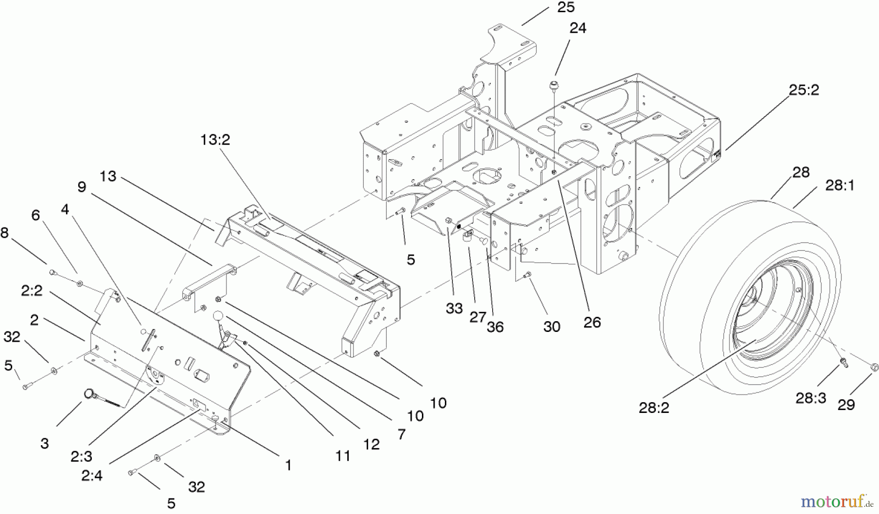  Zerto-Turn Mäher 74162 (Z148) - Toro Z Master Mower, 44