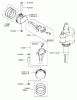 Zerto-Turn Mäher 74163 (Z149) - Toro Z Master Mower, 52" SFS Side Discharge Deck (SN: 240000001 - 240999999) (2004) Listas de piezas de repuesto y dibujos PISTON/CRANKSHAFT ASSEMBLY KAWASAKI FH601V-DS06