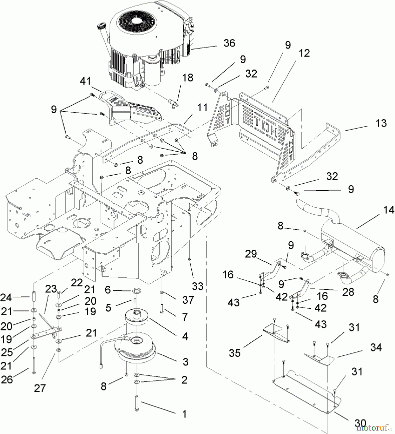  Zerto-Turn Mäher 74164 (Z150) - Toro Z Master Mower, 44