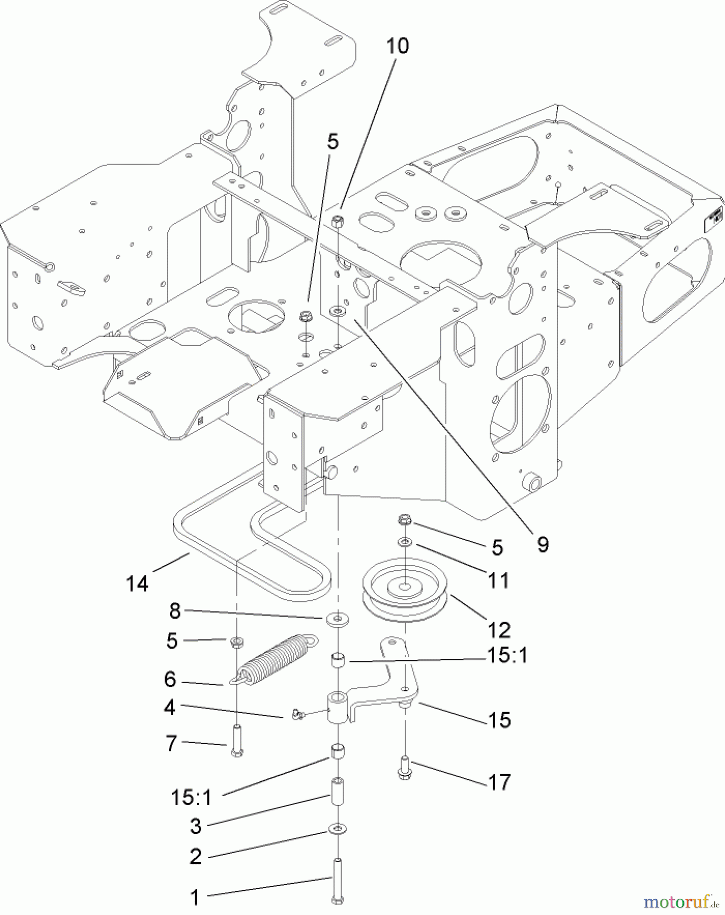  Zerto-Turn Mäher 74164 (Z150) - Toro Z Master Mower, 44