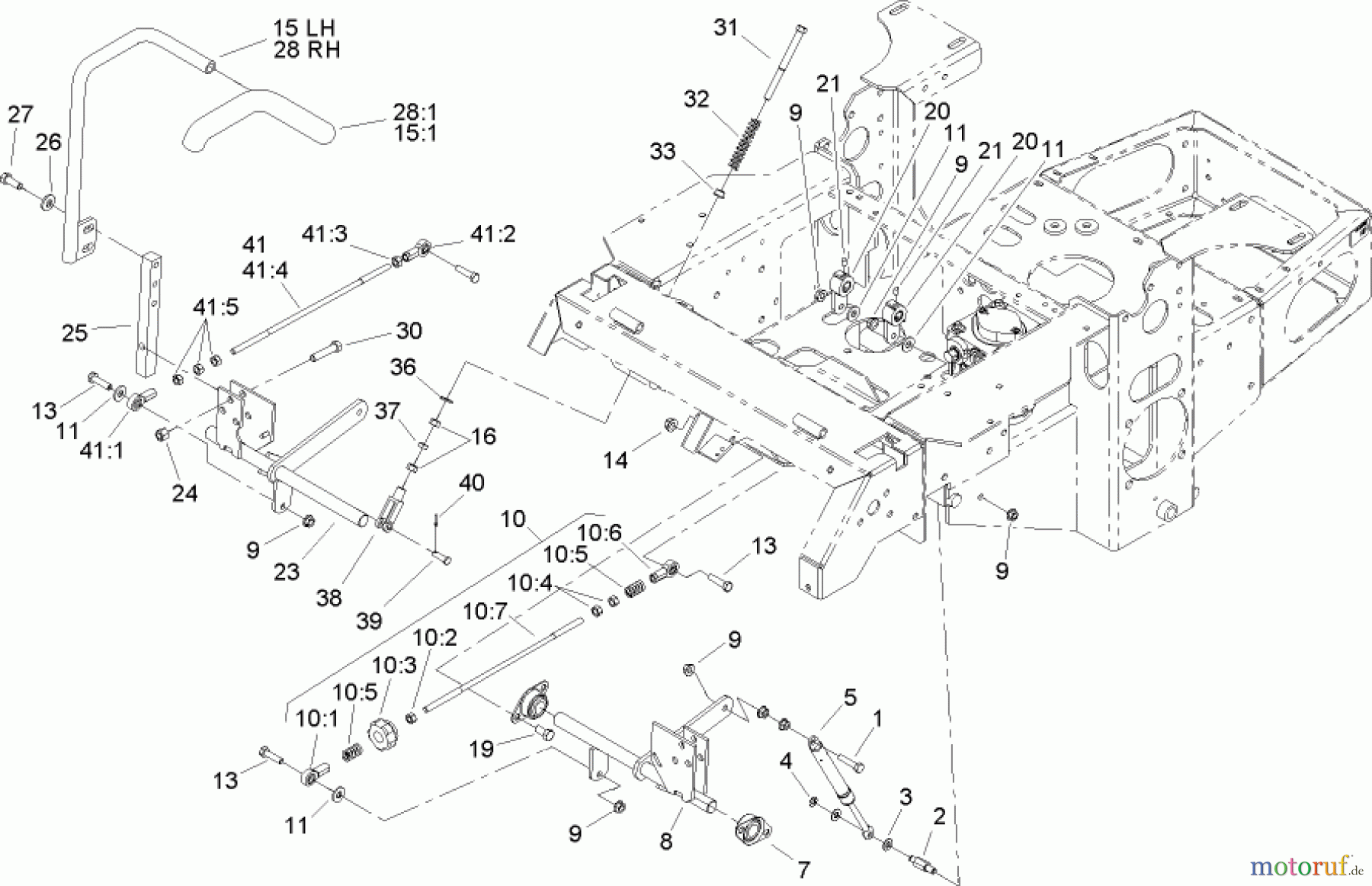  Zerto-Turn Mäher 74164 (Z150) - Toro Z Master Mower, 44