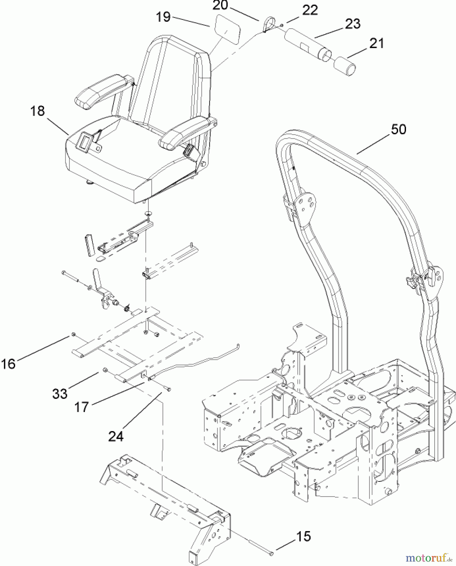  Zerto-Turn Mäher 74167 (Z153) - Toro Z Master Mower, 52