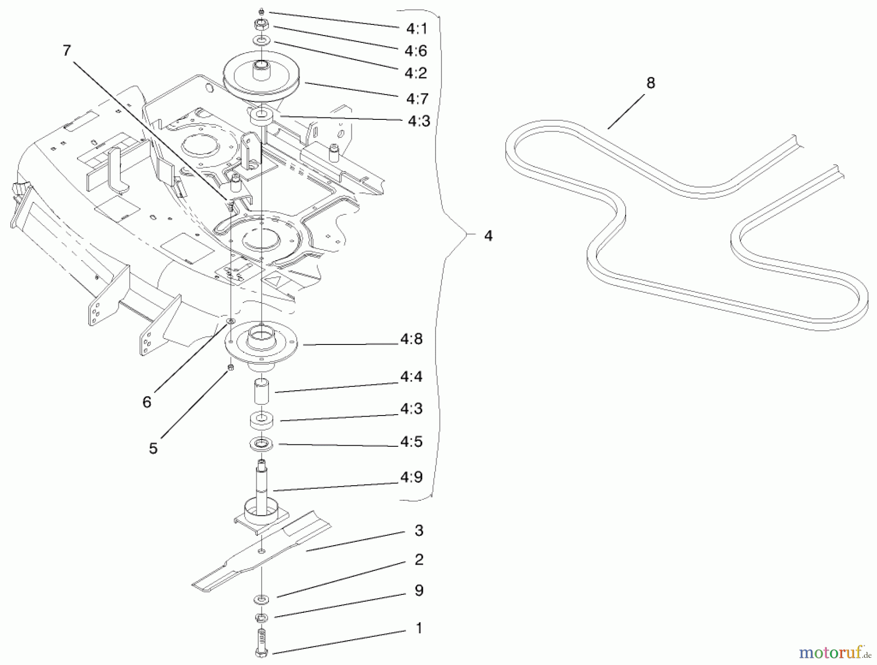  Zerto-Turn Mäher 74170 (Z147) - Toro Z Master Mower, 44