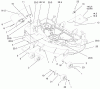 Zerto-Turn Mäher 74170 (Z147) - Toro Z Master Mower, 44" SFS Side Discharge Deck (SN: 990001 - 999999) (1999) Listas de piezas de repuesto y dibujos DECALS, DEFLECTOR, COVER AND ROLLERS ASSEMBLY