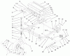 Zerto-Turn Mäher 74170 (Z147) - Toro Z Master Mower, 44" SFS Side Discharge Deck (SN: 990001 - 999999) (1999) Listas de piezas de repuesto y dibujos FRONT FRAME ASSEMBLY