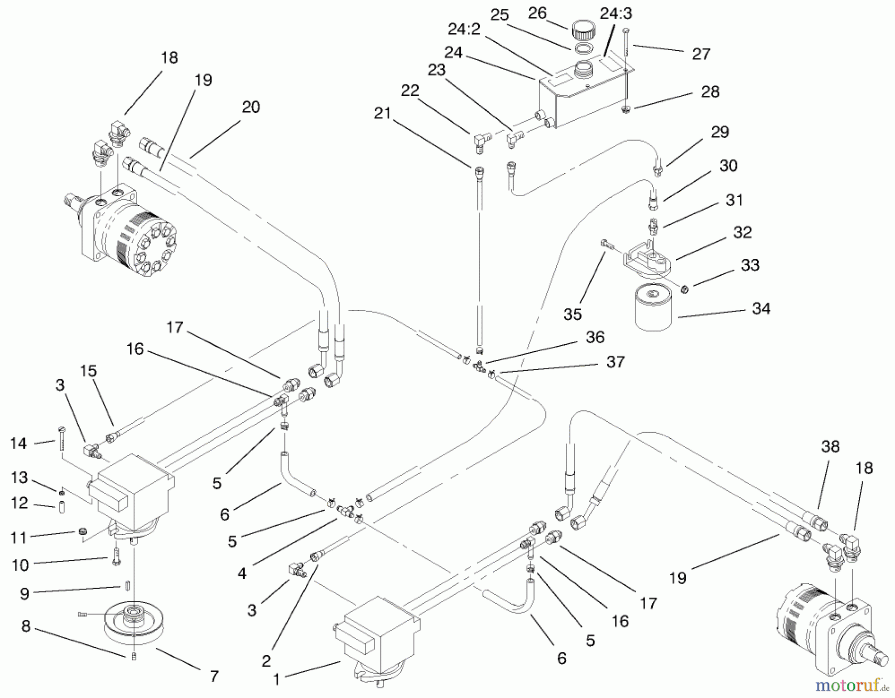  Zerto-Turn Mäher 74170 (Z147) - Toro Z Master Mower, 44