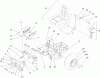 Zerto-Turn Mäher 74170 (Z147) - Toro Z Master Mower, 44" SFS Side Discharge Deck (SN: 990001 - 999999) (1999) Listas de piezas de repuesto y dibujos MAIN FRAME ASSEMBLY