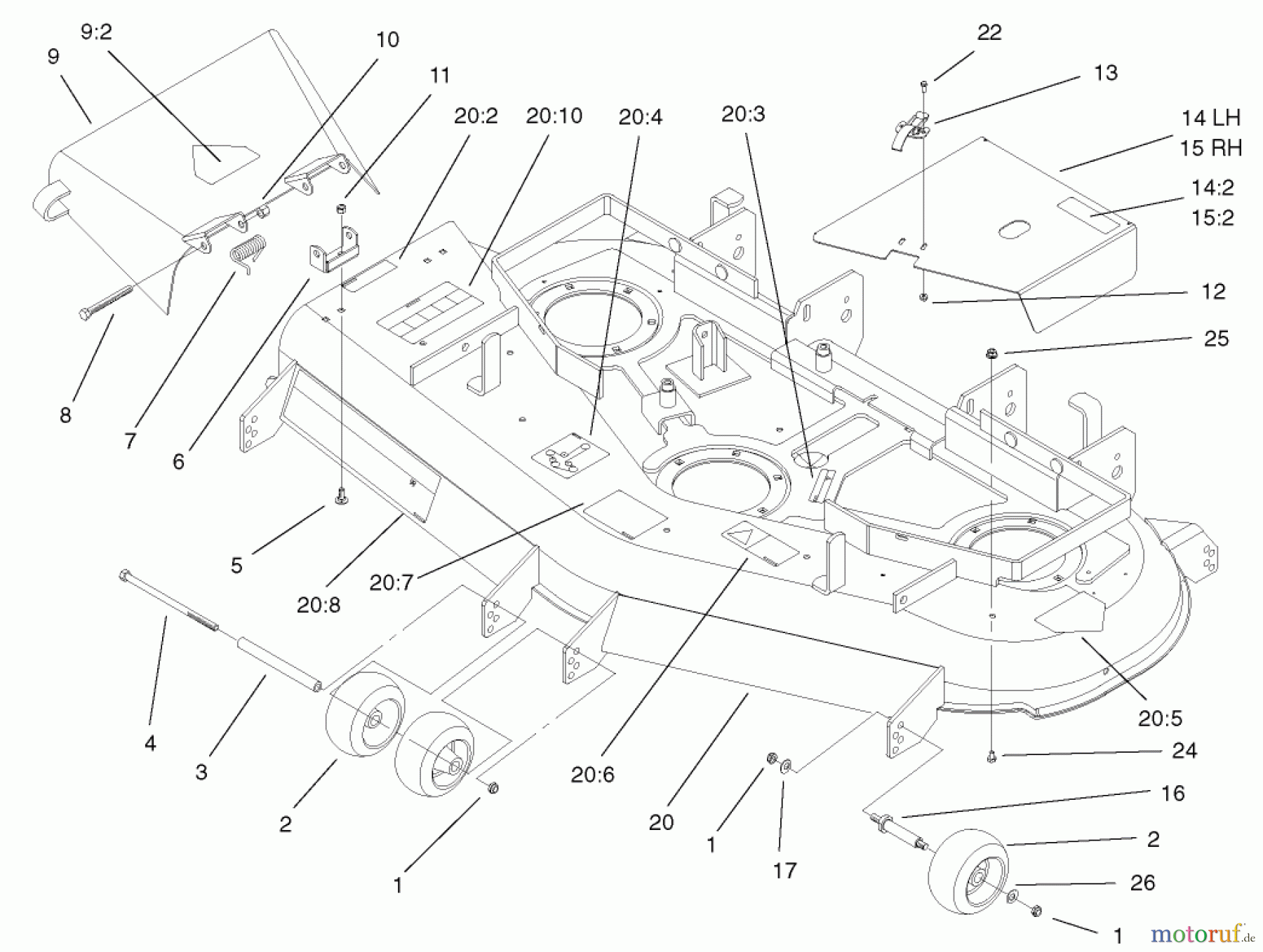  Zerto-Turn Mäher 74172 (Z150) - Toro Z Master Mower, 52