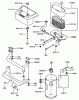 Zerto-Turn Mäher 74173 (Z149) - Toro Z Master Mower, 52" SFS Side Discharge Deck (SN: 990001 - 999999) (1999) Listas de piezas de repuesto y dibujos AIR-FILTER/MUFFLER ASSEMBLY KAWASAKI FH601V-S07