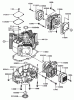 Zerto-Turn Mäher 74173 (Z149) - Toro Z Master Mower, 52" SFS Side Discharge Deck (SN: 990001 - 999999) (1999) Listas de piezas de repuesto y dibujos CYLINDER/CRANKCASE ASSEMBLY KAWASAKI FH601V-S07