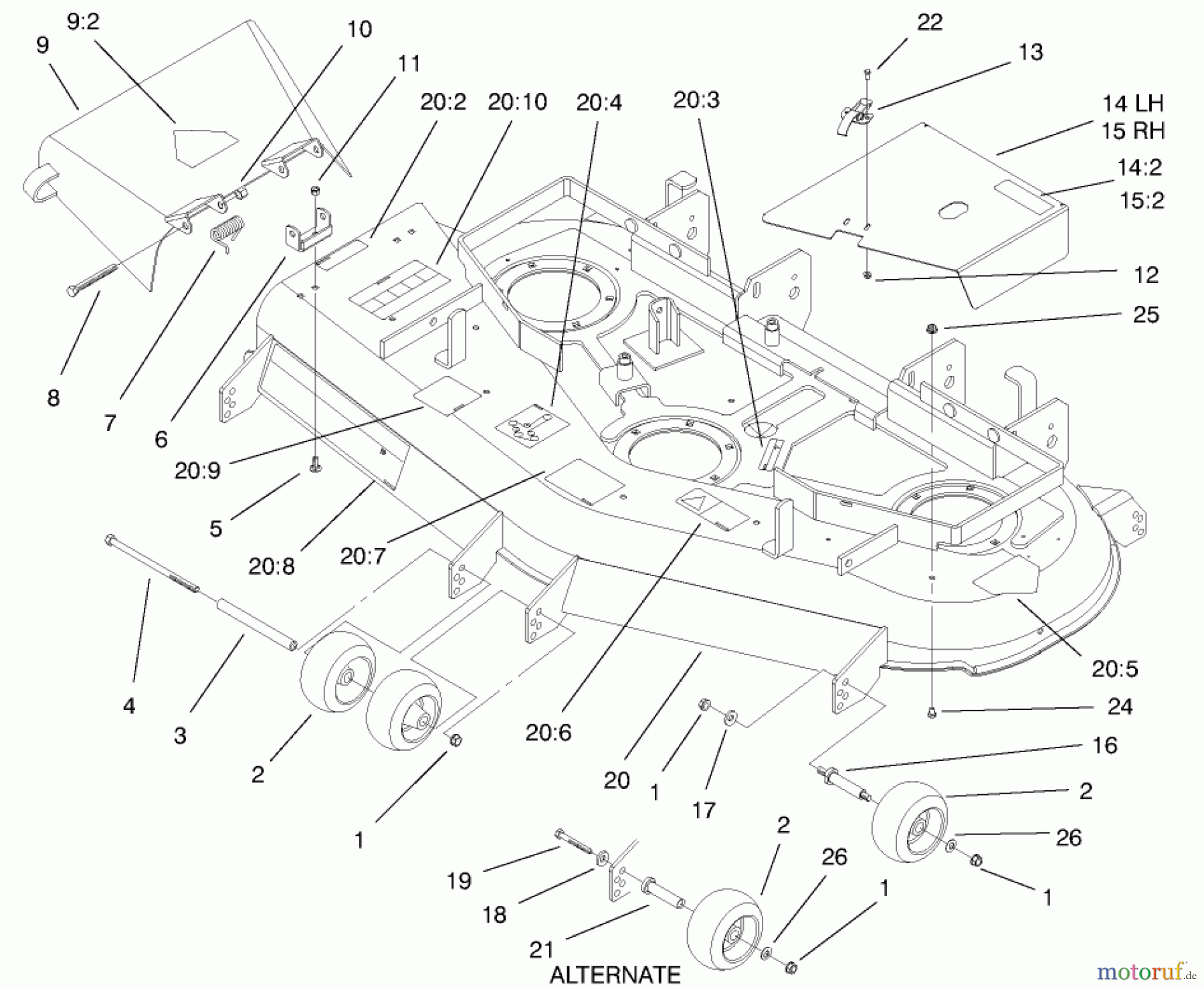  Zerto-Turn Mäher 74173 (Z149) - Toro Z Master Mower, 52