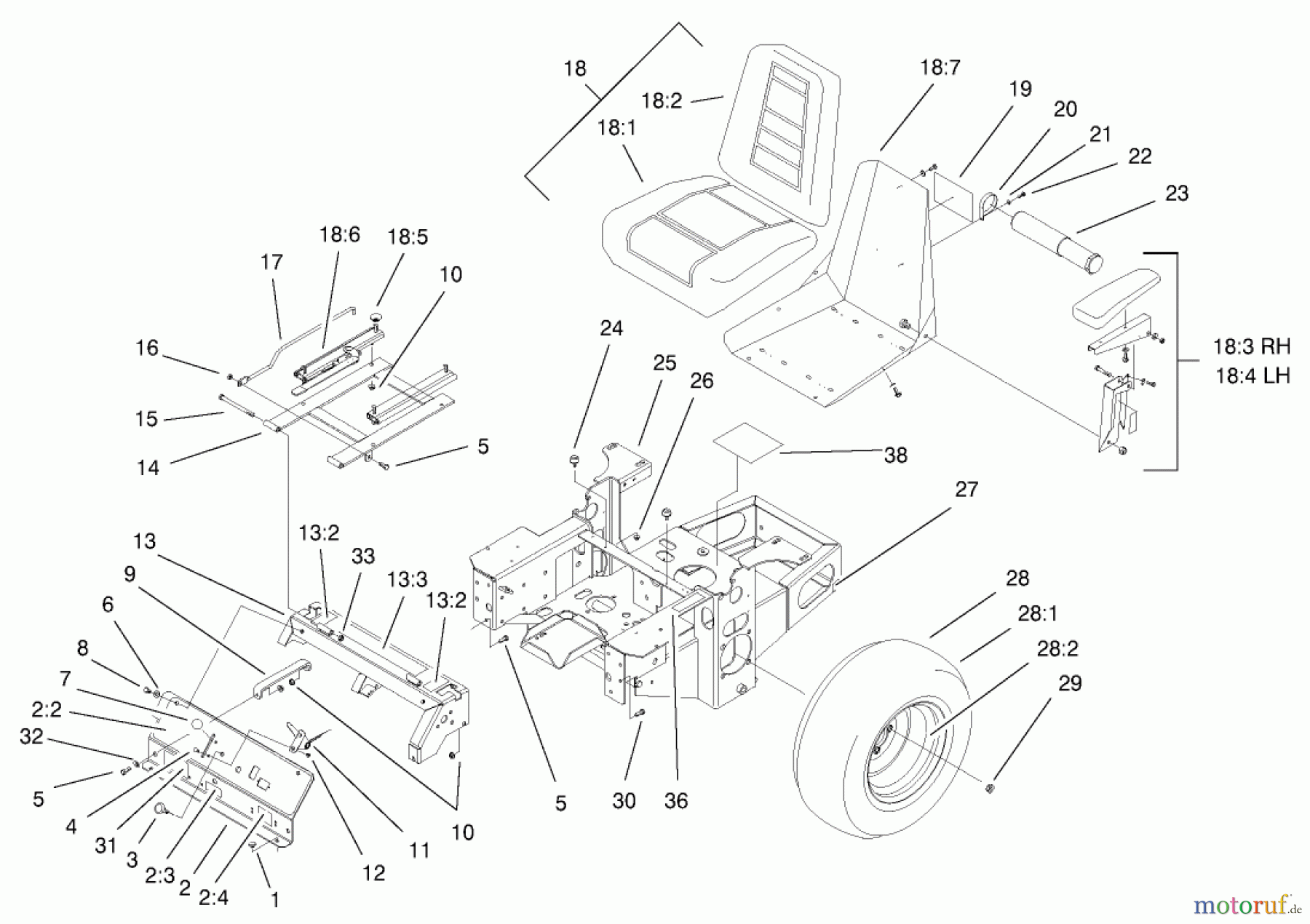  Zerto-Turn Mäher 74174 (Z153) - Toro Z Master Mower, 52