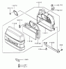 Zerto-Turn Mäher 74176 (Z147) - Toro Z Master Mower, 44" SFS Side Discharge Deck (SN: 210000001 - 210999999) (2001) Listas de piezas de repuesto y dibujos AIR-FILTER/MUFFLER ASSEMBLY KAWASAKI FH500V-AS10