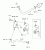 Zerto-Turn Mäher 74176 (Z147) - Toro Z Master Mower, 44" SFS Side Discharge Deck (SN: 230006001 - 230007000) (2003) Listas de piezas de repuesto y dibujos FUEL TANK/FUEL VALVE ASSEMBLY KAWASAKI FH500V-ES10