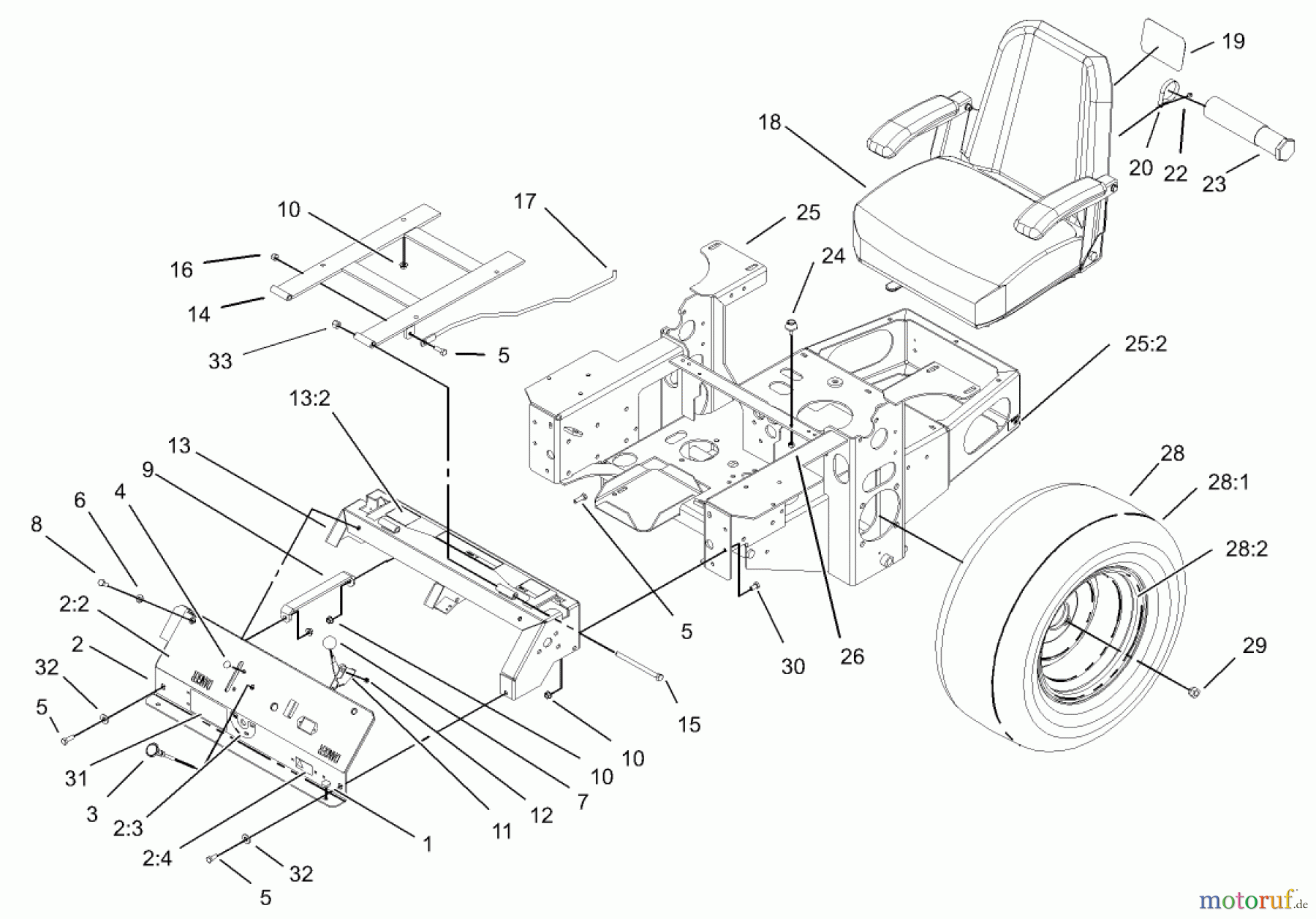  Zerto-Turn Mäher 74176 (Z147) - Toro Z Master Mower, 44