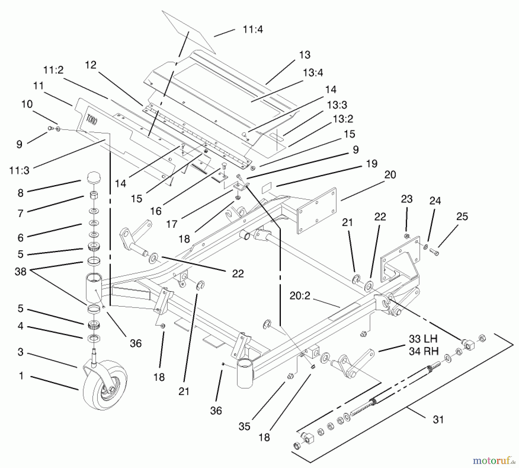  Zerto-Turn Mäher 74176 (Z147) - Toro Z Master Mower, 44