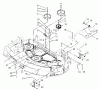 Zerto-Turn Mäher 74176TE (Z147) - Toro Z Master Mower, 112cm SFS Side Discharge Deck (SN: 230007001 - 230999999) (2003) Listas de piezas de repuesto y dibujos IDLER, PULLEY/LIFT STRUT, CHAIN ASSEMBLY