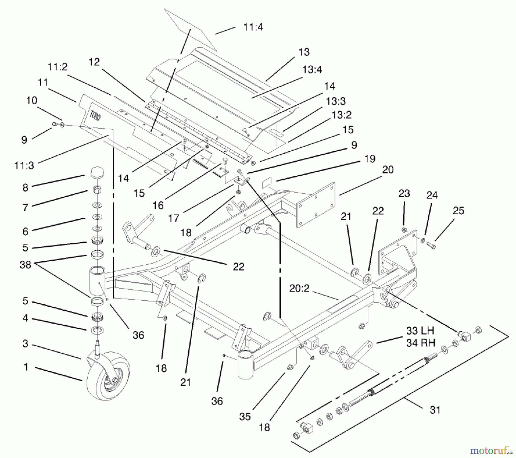  Zerto-Turn Mäher 74177 (Z150) - Toro Z Master Mower, 44