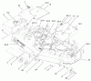 Zerto-Turn Mäher 74178 (Z150) - Toro Z Master Mower, 52" SFS Side Discharge Deck (SN: 210000001 - 210999999) (2001) Listas de piezas de repuesto y dibujos 52" DECK ASSEMBLY