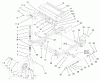 Zerto-Turn Mäher 74178 (Z150) - Toro Z Master Mower, 52" SFS Side Discharge Deck (SN: 210000001 - 210999999) (2001) Listas de piezas de repuesto y dibujos FRONT FRAME ASSEMBLY
