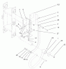 Compact Utility Attachments 22910 - Toro Vibratory Plow, Dingo Compact Utility Loaders (SN: 240000001 - 240999999) (2004) Listas de piezas de repuesto y dibujos INDICATING LEVER ASSEMBLY